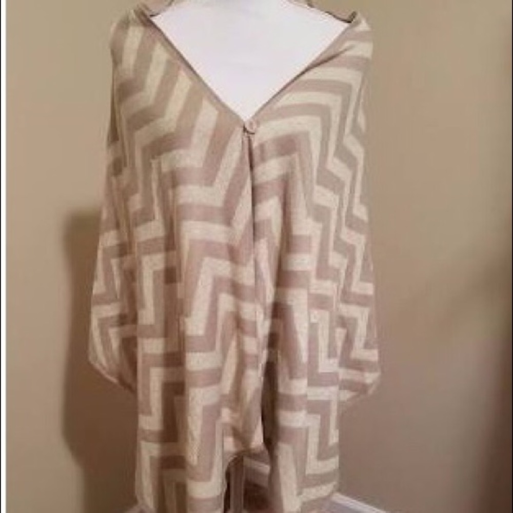 Beige/ Tan Cardishawl Metallic